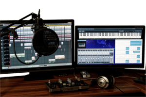 USB Mikrofon im Studio